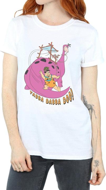 Actual product image The Flintstones Womens/Ladies Yabba Dabba Doo Cotton Boyfriend T-Shirt (3XL)