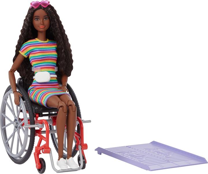 Image du produit Barbie Poupée Fashionistas (afro-américaine) avec fauteuil roulant
