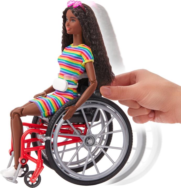 Image du produit Barbie Poupée Fashionistas (afro-américaine) avec fauteuil roulant