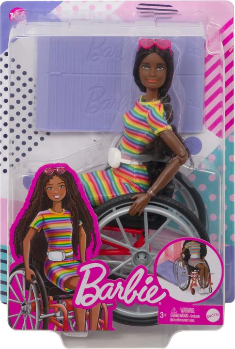 Image du produit Barbie Poupée Fashionistas (afro-américaine) avec fauteuil roulant
