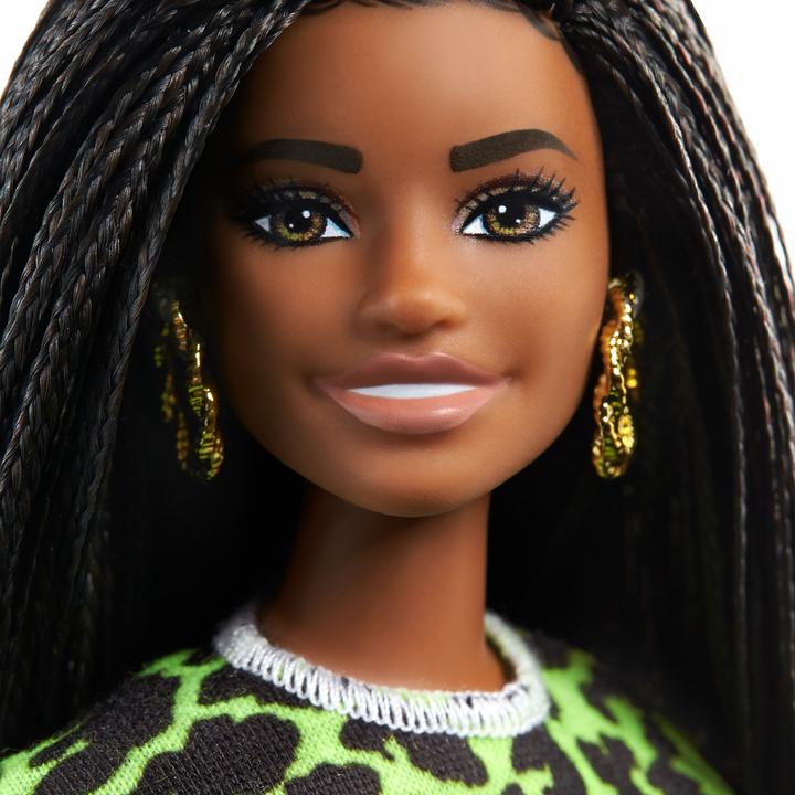 Actual product image Barbie Fashionistas Doll with Neon Leopard-Print Clothes