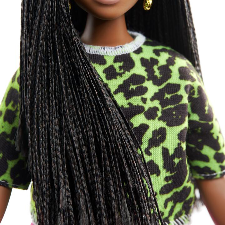 Actual product image Barbie Fashionistas Doll with Neon Leopard-Print Clothes