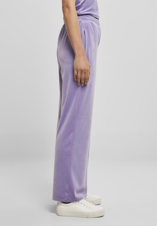 Actual product image Urban Classics Ladies High Waist Straight Velvet Sweatpants (4XL)