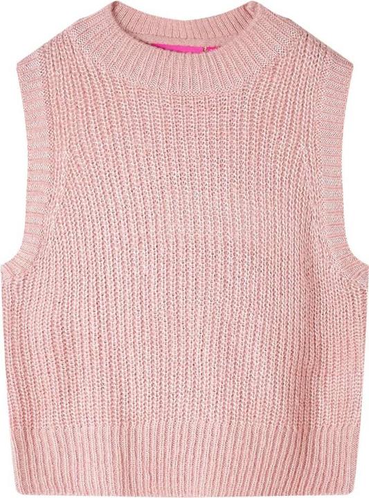 Immagine prodotto VidaXL Gilet da bambino lavorato a maglia rosa chiaro 116,Materiale: 67 (116)