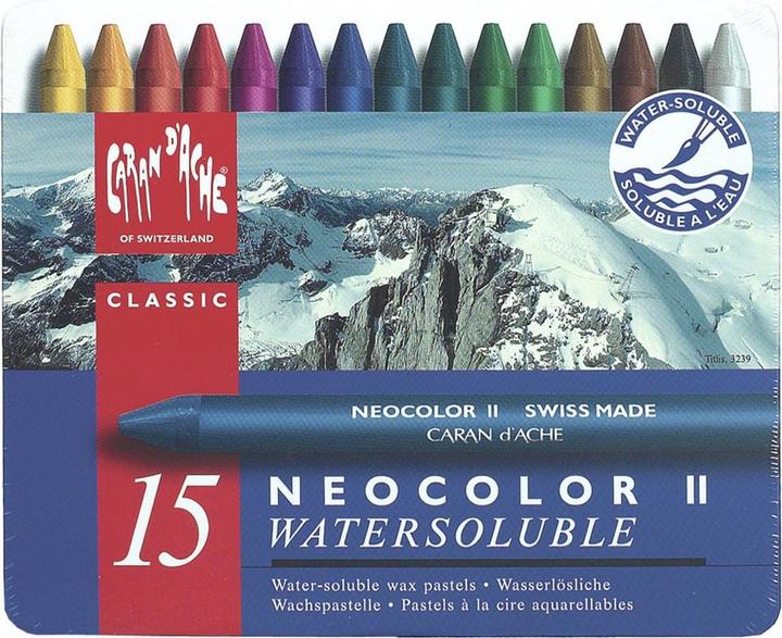 Produktbild Caran d'Ache Neocolor II Aquarelle Metallschachtel (Multicolor, 15 x)