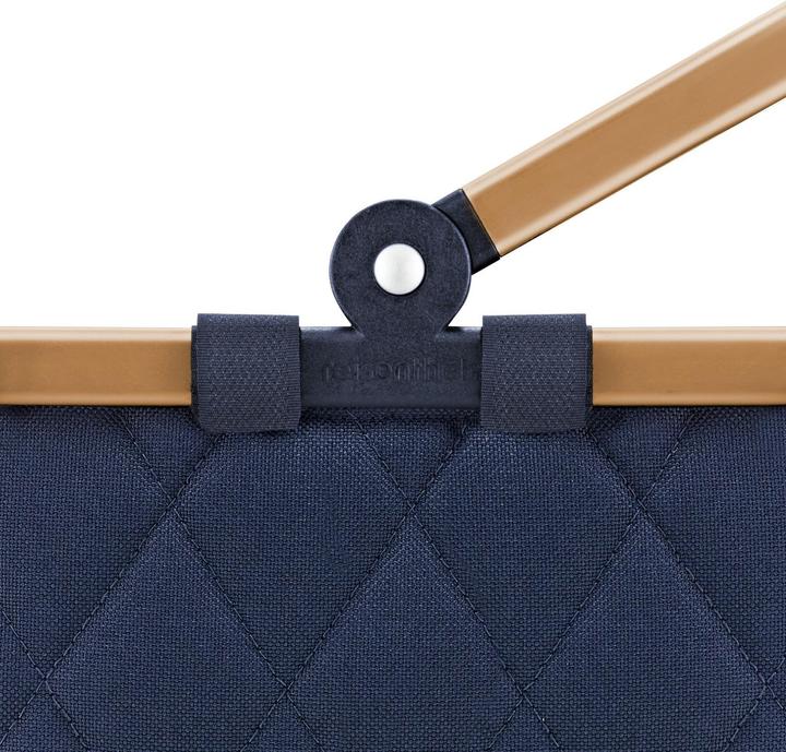 Actual product image reisenthel carrybag XS frame rhombus midnight gold
