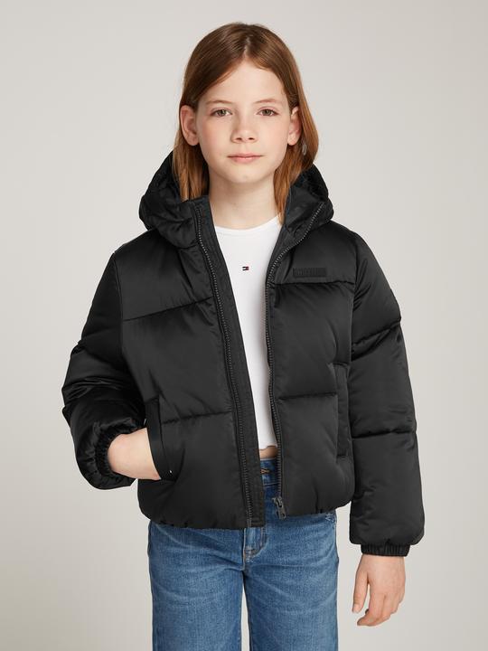 Immagine prodotto Tommy Hilfiger Kids New York Satijnen Puffer Jas - Zwart - Girls - 8 jaar (8)