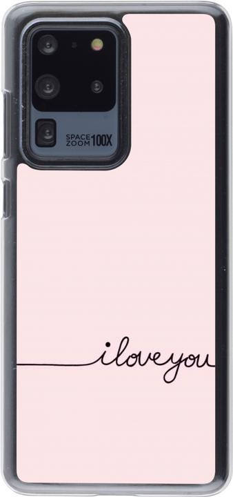 Produktbild PhoneLook Hülle transparent Valentine 2023 i love you writing (Samsung Galaxy S20 Ultra)