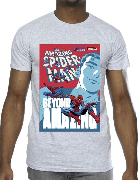 Actual product image Mens Spider-Man Beyond Amazing Cover T-Shirt (L)