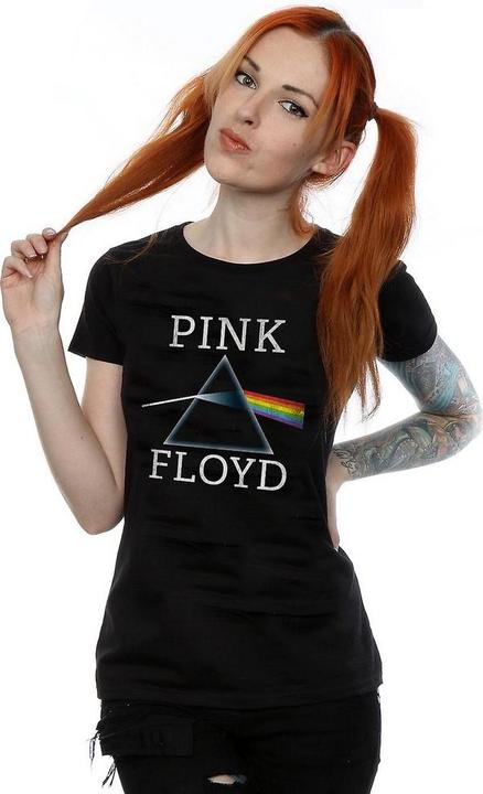 Actual product image Pink Floyd Womens/Ladies Dark Side Of The Moon Prism Cotton T-Shirt (L)