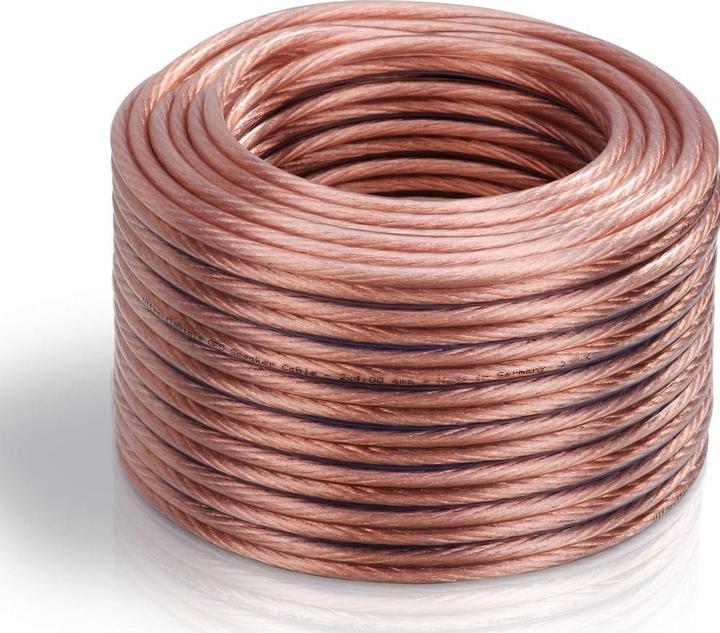 Immagine prodotto HDgear Cavo altoparlante 4mm² OFC trasparente (50 m, 4 mm².)