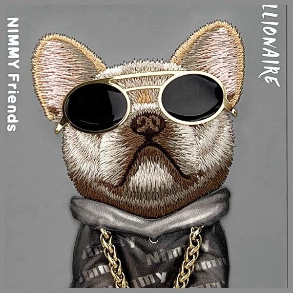 Produktbild Nimmy case iPhone 16 Pro Max 6.9" gray Glasses Cool Dog (Apple iPhone 16 Pro Max)