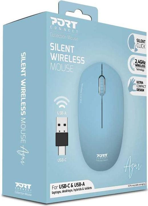 Produktbild Port Designs SILENT - Wireless Mouse (Kabellos)
