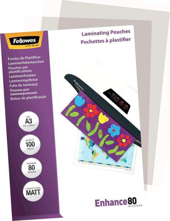 Actual product image Fellowes Enhance 80 (A3, 100 Piece, 80 µm)
