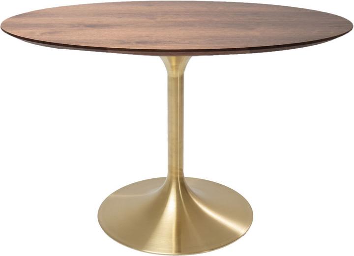 Immagine prodotto Kare Design Set di inviti da tavolo Noce Ottone Ø120cm (120 x 120 x 76 cm)