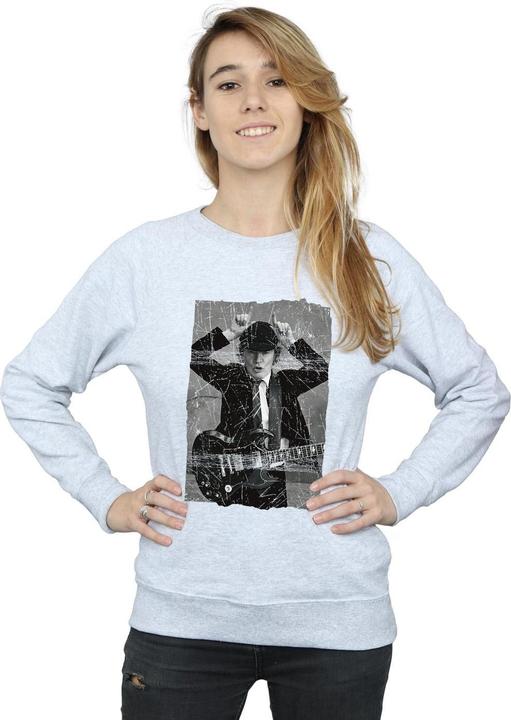 Produktbild AC/DC Angus Young Distressed Photo Sweatshirt (L)