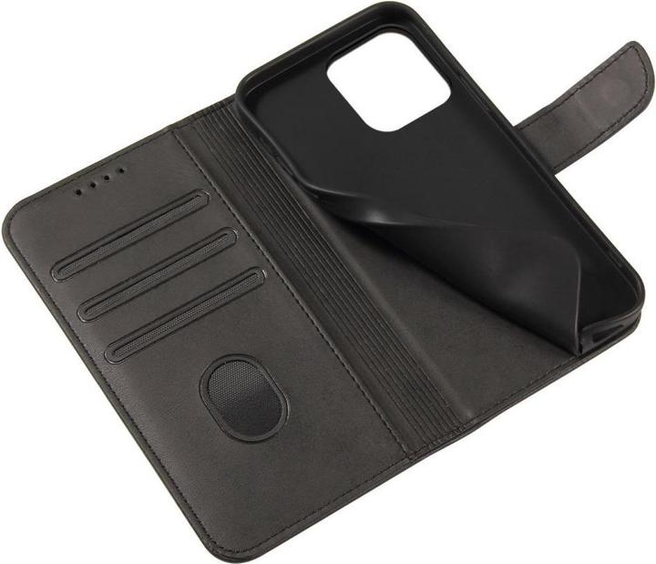 Image du produit Hurtel Etui portefeuille avec support pour iPhone 15 Pro Max Etui magnétique - Noir (Apple iPhone 15 Pro Max)