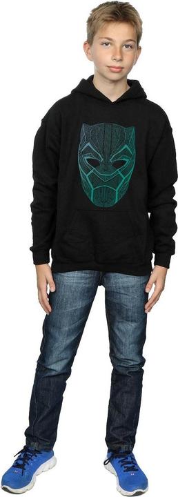 Produktbild Black Panther Tribal Mask Kapuzenpullover Jungen (152, 158)