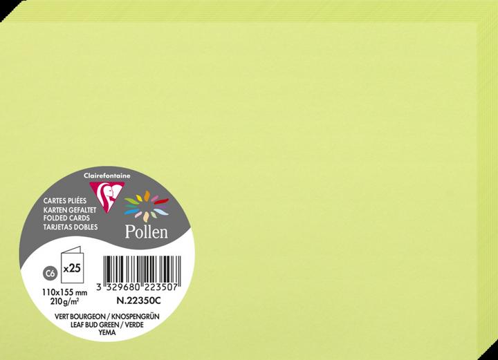 Image du produit Pollen Carte pliée (210 g/m², 25 x, 110 x 155 mm)
