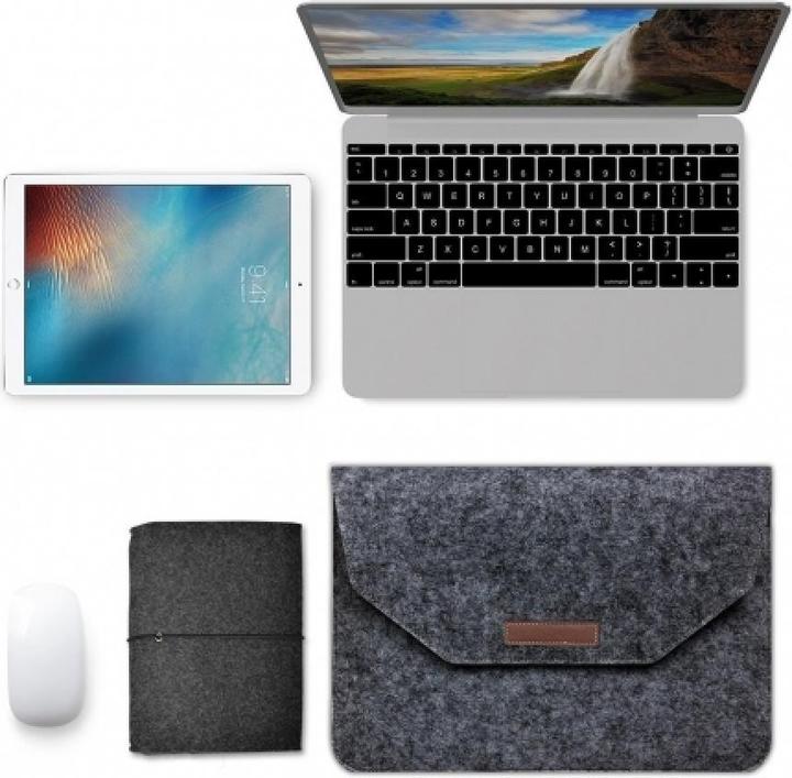 Produktbild Screenguard 2-in-1 Felt Sleeve Macbook & Notebook 13.3" Tasche aus Filz (13", Apple)