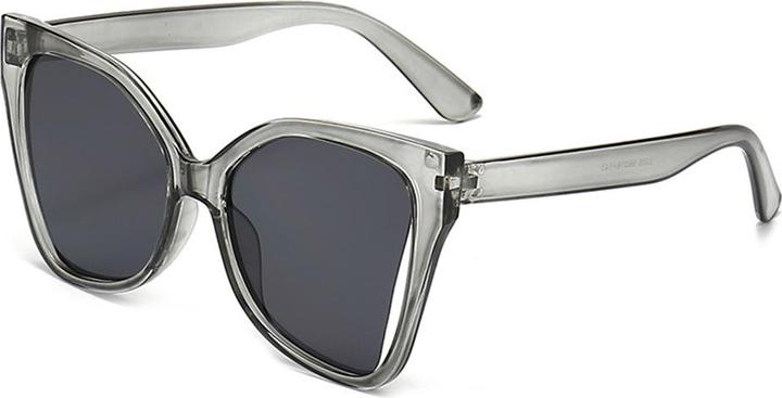 Actual product image Techsuit - Sunglasses (5335) - for Women with PC Frame and Lens, Butterfly Shape - Gray