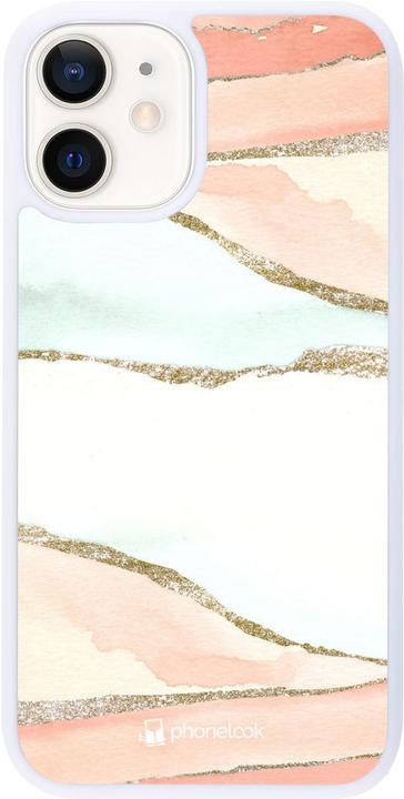 Produktbild PhoneLook Hülle Silikon weiss Shimmering Orange (Apple iPhone 12 mini)
