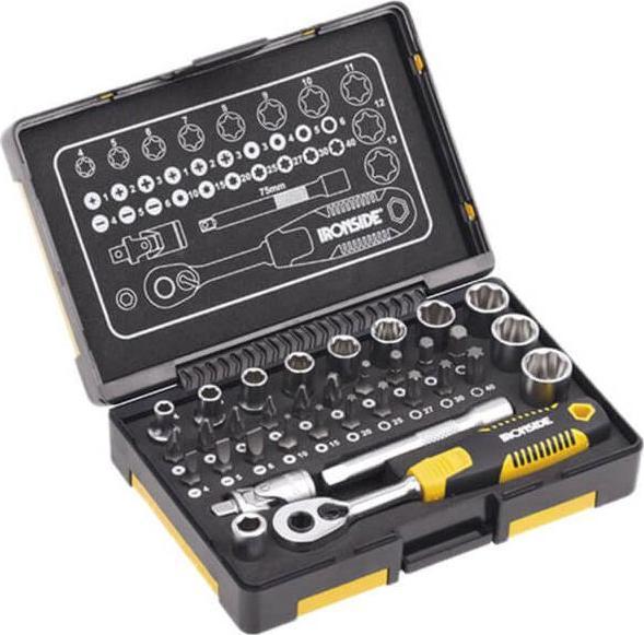 Ironside Steckschlüsselsatz mit Bit, 34-teilig (4 mm, 10 mm, 11 mm, 5 mm, 13 mm, 12 mm, 7 mm, 6 mm, 8 mm, 9 mm)