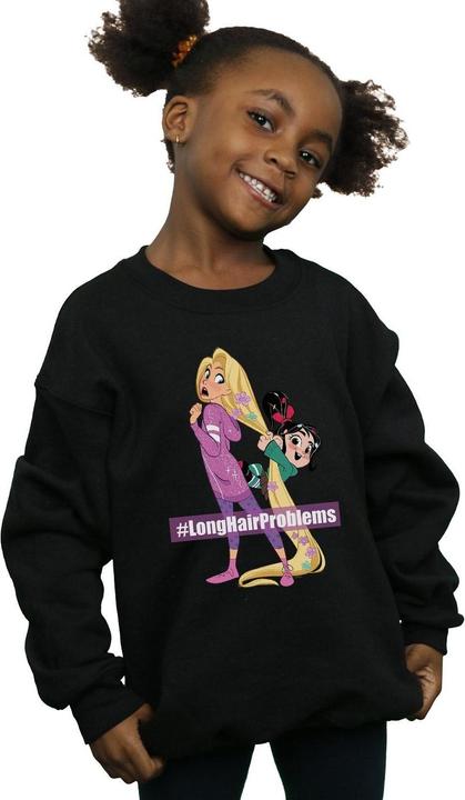 Actual product image Disney Girls Wreck It Ralph Rapunzel And Vanellope Sweatshirt (116)