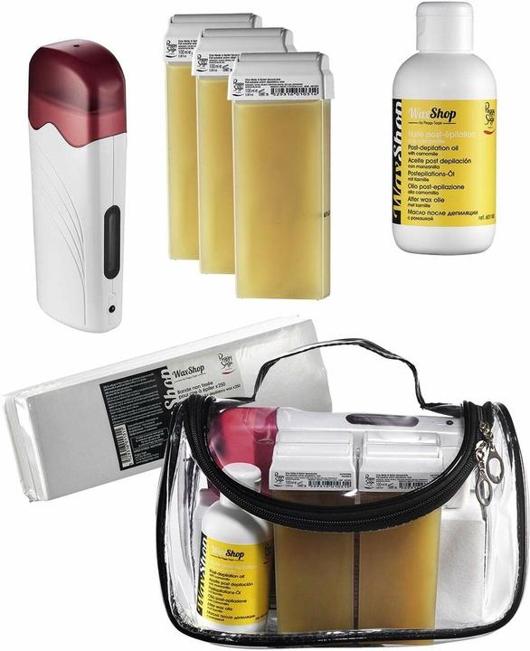 Peggy Sage Hair Removal Kit 4 Waxes + Heater + Straps (1320 g)