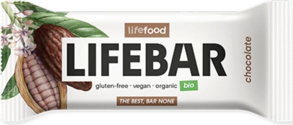 Actual product image Lifefood Organic Lifebar chocolate bar (15x40g) (Chocolate, 15 pcs., 796 g)