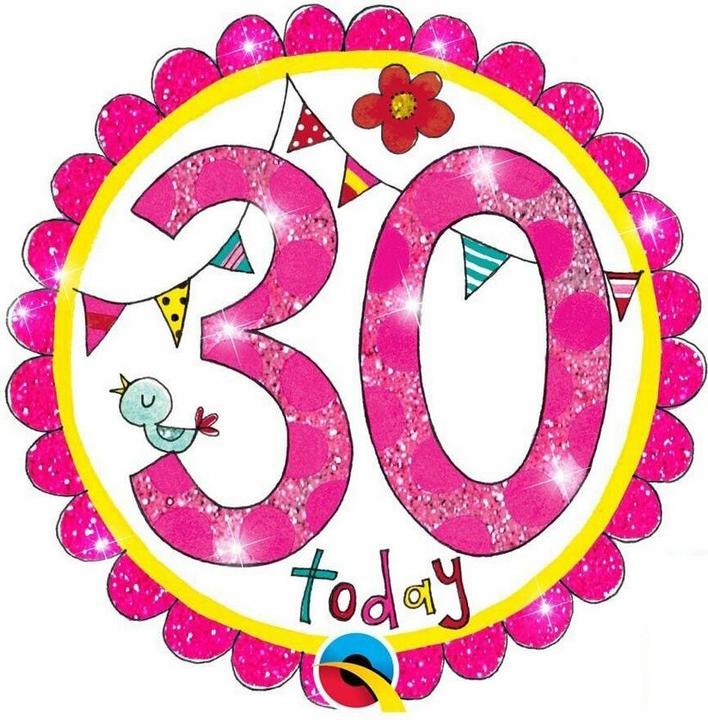 Actual product image Rachel Ellen 30th Birthday Badge