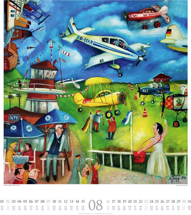 Produktbild Naive Malerei Kalender 2026 (48 x 54 cm, Harter Einband, Deutsch, Englisch, Französisch)