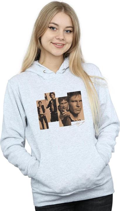 Immagine prodotto Star Wars Han Solo Photoshoot Felpa con Cappuccio Donna (XL)