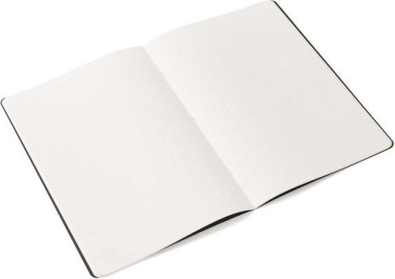 Actual product image Fabriano Notebook EcoQua stapled squared Dark (A5, Checked)