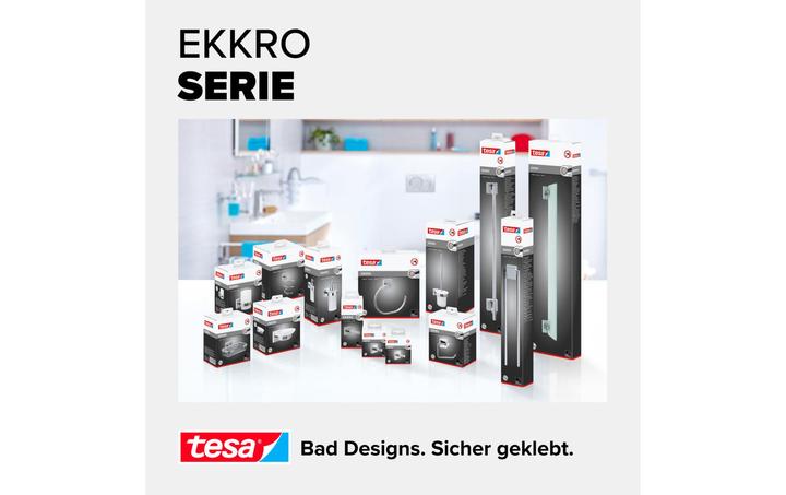 Actual product image tesa EKKRO coat hooks incl. adhesive solution without drilling