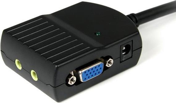 Produktbild StarTech 2 Port VGA Video Splitter mit Audio - VGA Verteiler mit Stromversorgung über USB