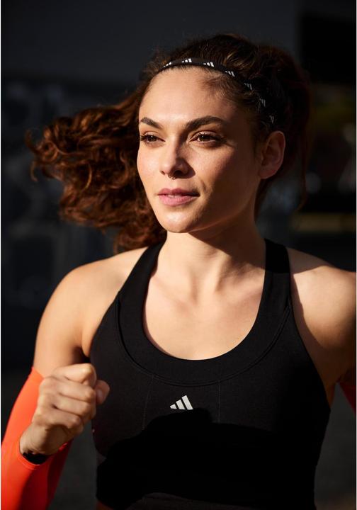 Actual product image adidas Hairbands Lucid Lemon, Schwarz, Silber