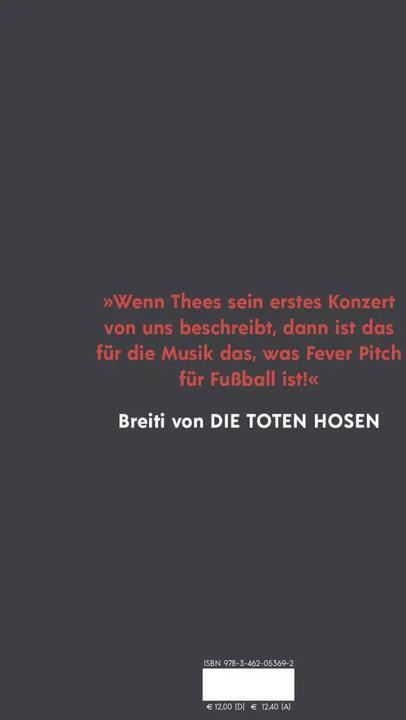 Image du produit Thees Uhlmann über Die Toten Hosen (Allemand, Thees Uhlmann, 2019)