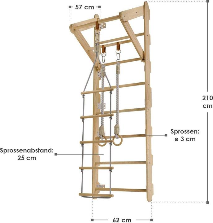 Immagine prodotto Juskys Barre da parete per bambini