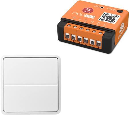 Actual product image Csdk SL Wireless EnOcean relay 250V/10A + Wireless and battery-free T/FUGA print. The devices are equipped