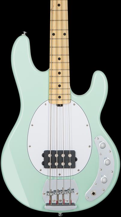 Actual product image Bass Guitar, S.U.B., StingRay RAY4, Mint Green (Electric guitars set, Basswood, Maple)