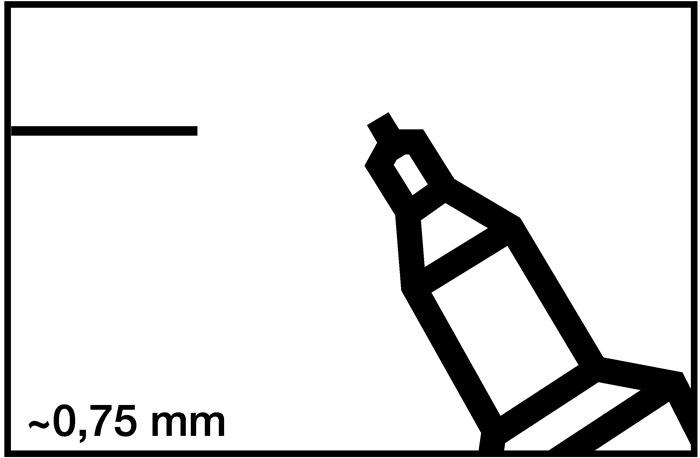 Produktbild Edding Permanent Marker 404 (Blue, 0.75 mm, 1 x)