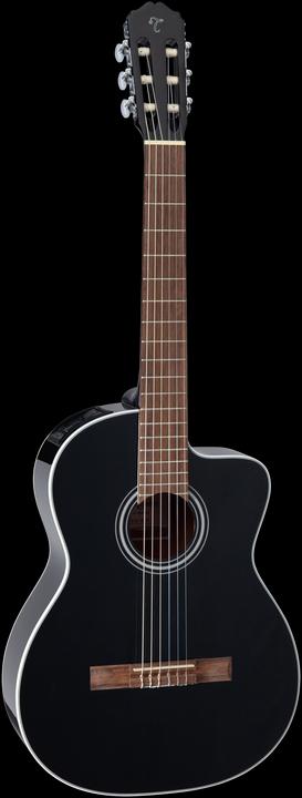 Produktbild Takamine Konzertgitarre, G-Serie, GC2CE BLK, Classic/C (Konzertgitarre, Mahagoniboden und -zargen, Indisches Laurel Griffbrett, Fichtendecke)
