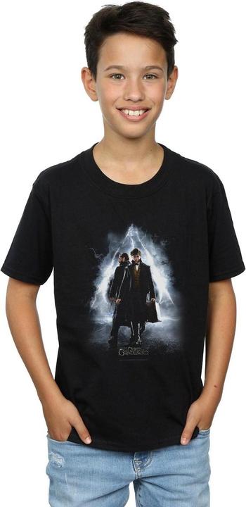 Immagine prodotto Fantastic Beasts Newt And Dumbledore Poster Maglietta Ragazzi (140, 146)