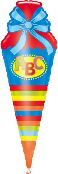 Actual product image Magni Foil Balloon School Cone 35x111cm blue (1 x)