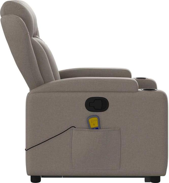 Actual product image VidaXL Massage chair with stand-up aid fabric