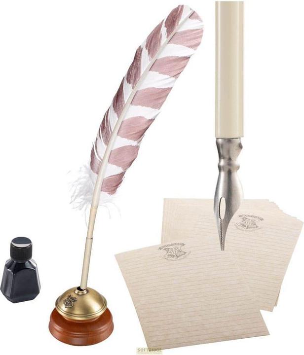 Produktbild Noble Collection Harry Potter Replik Hogwarts-Schreibfeder mit Hogwarts-Papier 31 cm