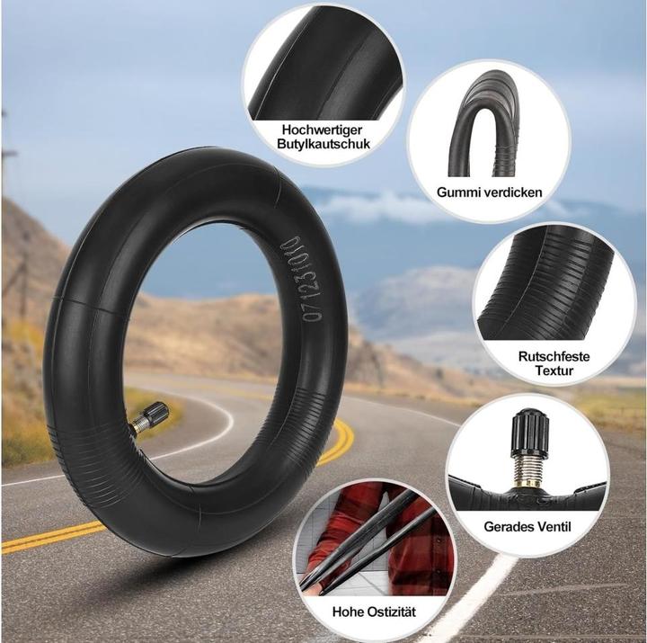 Produktbild PowerGuard Schlauch 8 1/2" x 2.0" mit gebogenem Ventil für Xiaomi E-Scooter
