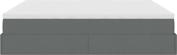 Image du produit VidaXL Lit Ottoman avec matelas Gris foncé 160x200 cm Tissu (160 x 200 cm)