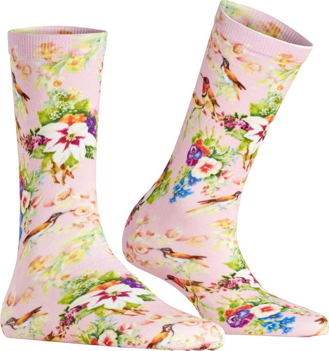 Produktbild Burlington Socken "Joyful Flower" dunkelrosa gestreift (36 - 41)